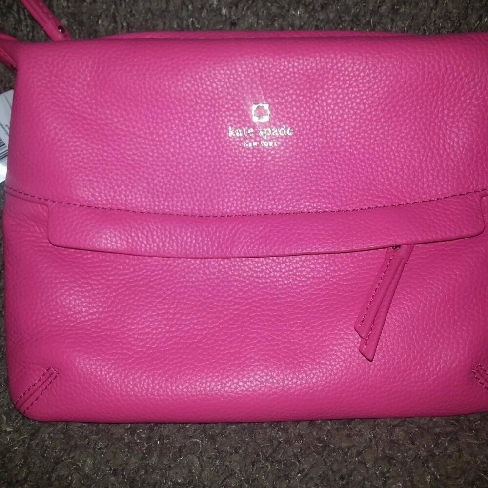 KATE SPADE-Grant Park-Starla-Cabaret Pink Pebbled Leather-AUTHENTIC-NWT - Picture 2 of 8